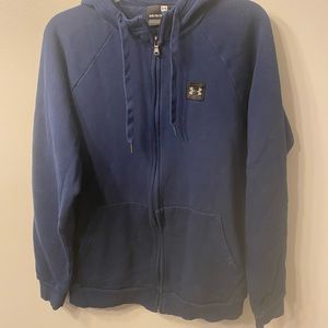 Boys medium blue underarmour hoodie